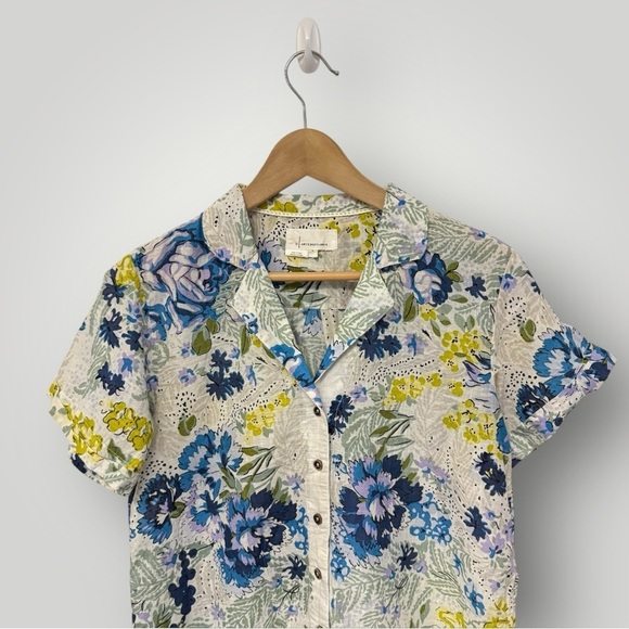 Anthropologie Printed Surf Shirt Sz Small - Picture 3 of 13